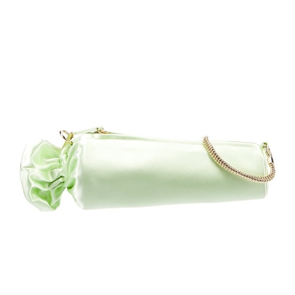NEW Edie Parker Satin Shoulder Bag - Picture 1 of 15